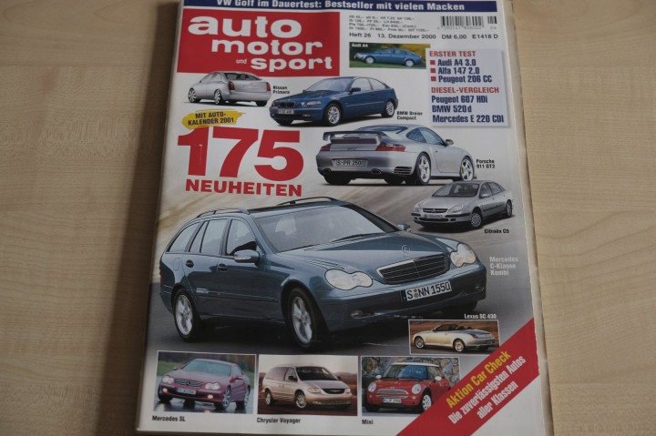 Deckblatt Auto Motor und Sport (26/2000)